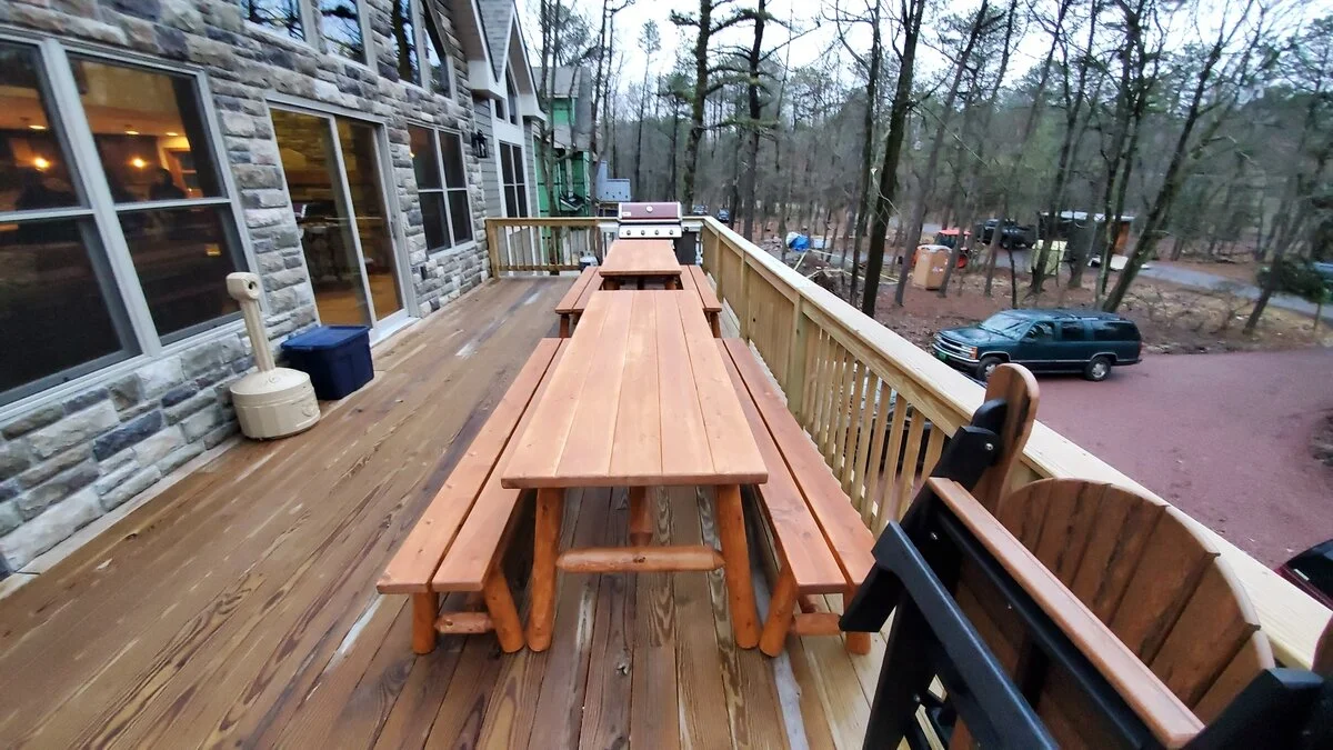 White Cedar Picnic Table Set — EZ Mountain Rustic Furniture